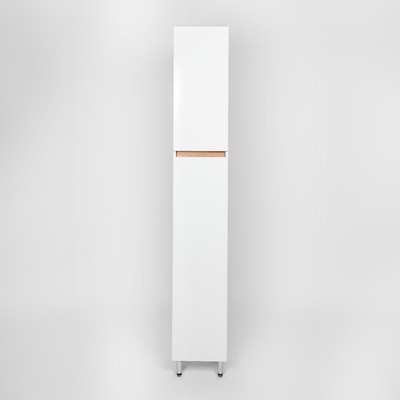 Пенал для ванной комнаты VIANT «Мальта», правый/левый, 300×300×1900 мм, цвет белый