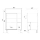 Тумба VIANT «Бостон» 1 створка, 430х560х820 мм, с раковиной COMO 60 - Фото 5