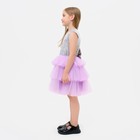 Платье для девочки с пайетками KAFTAN, размер 28 (86-92), цвет лиловый - Фото 2
