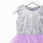 Платье для девочки с пайетками KAFTAN, размер 28 (86-92), цвет лиловый - Фото 11