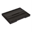 Ящик складной, пластиковый, 40 × 30 × 17 см, чёрный - Фото 5
