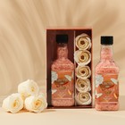 Подарочный набор женский «Мечтай», соль для ванны 300 г, аромат ваниль и мыльные лепестки, 5 шт - фото 10113118