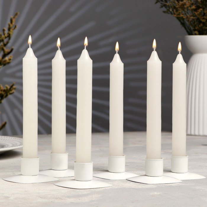 Свеча хозяйственная, 50 грамм, белая, 2х17,5 см, 5 ч - Фото 1