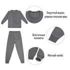 Термобелье мужское, размер XXL, 52-54, на рост 181-185 см, цвет серый - Фото 2