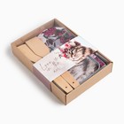 Набор подарочный Доляна Flower cat: варежка 20х28 см, прихватка 17х17 см, 2 лопатки - Фото 8