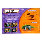 Конструктор «Диномир», цератозавр и таларурус, звуковые эффекты, 17 деталей, уценка 9403934