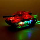 Танк «Шестерёнки», свет и звук, работает от батареек, цвет зелёный, уценка - Фото 4