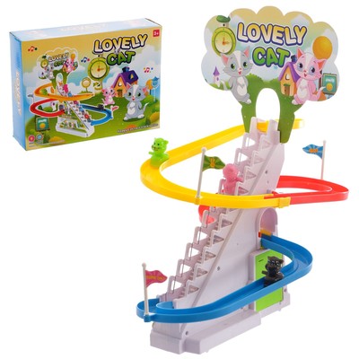 УЦЕНКА Развивающая игрушка «Котята на лесенке»