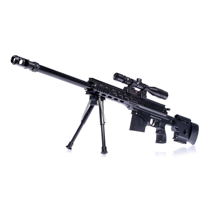 Уценка Автомат пневматический «Снайпер», стреляет пулями 6 мм, с лазером - Фото 1