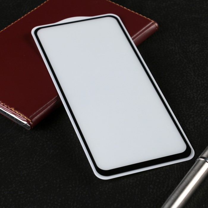 Защитное стекло Krutoff для Realme 8 5G, полный клей, чёрное - Фото 1