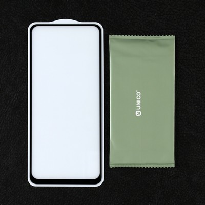 Защитное стекло Krutoff для Realme 8 5G, полный клей, чёрное