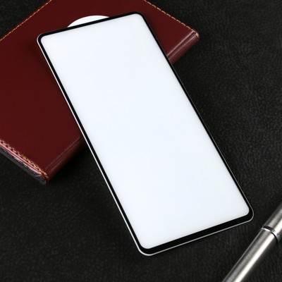 Защитное стекло Krutoff для Samsung A72, полный клей, чёрное