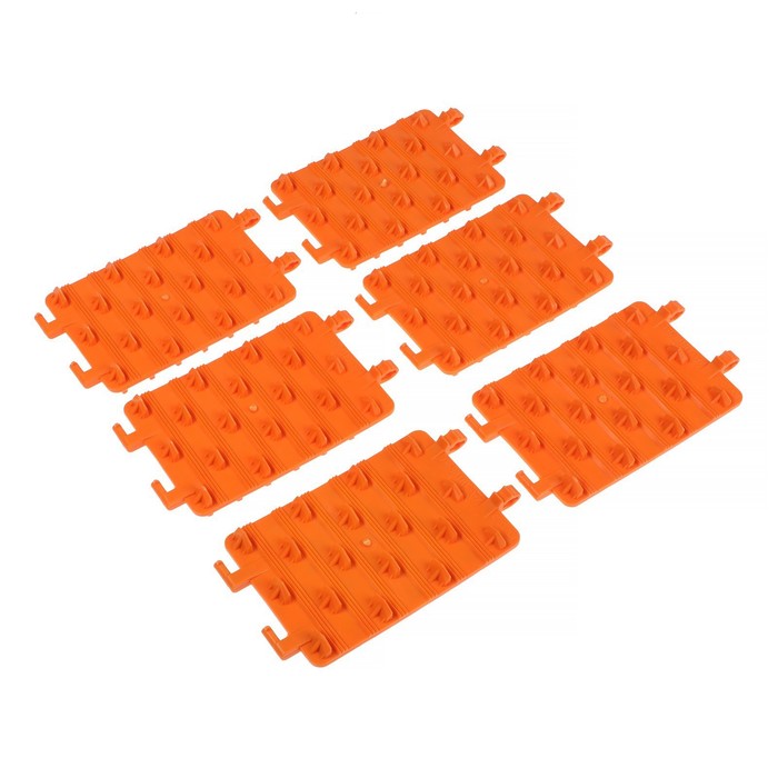 Антибукс 13,5х19,5x3 см, набор 6 шт, оранжевые - Фото 1