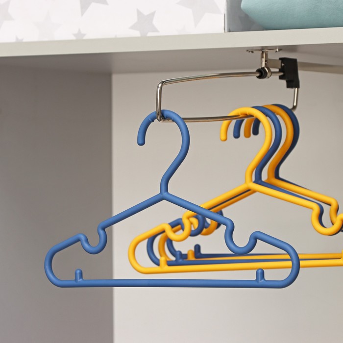 Плечики для одежды Доляна «Настроение», 29,5×17,5 см, цвет МИКС - Фото 1