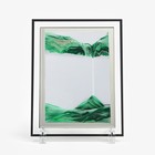 Песочные часы-картина  "Кулас", 23 х 17 см, антистресс, песок зеленый - фото 320831113
