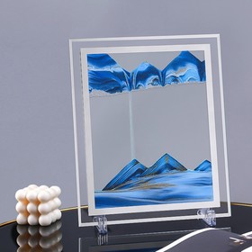 Песочные часы-картина «Майя», 18×13 см, антистресс, песок синий 9236378