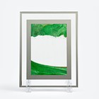 Песочные часы-картина  "Андрос", 18 х 13 см, антистресс, песок зеленый - фото 320831126