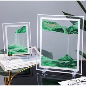 Песочные часы-картина «Андрос», 18×13 см, антистресс, песок зелёный 9236380
