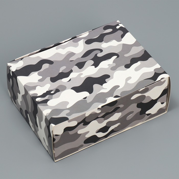 Коробка подарочная складная, упаковка, «Хаки», 20 х 15 х 8 см
