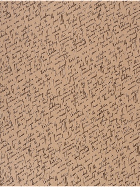 Бумага упаковочная, крафт «Рукопись», 70?100 см, 1 лист (комплект 2 шт)