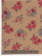 Бумага упаковочная, крафт «Пионы», 70×100 см, 1 лист - Фото 5