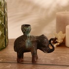 Подсвечник "Слон" бронза 10х11 см - Фото 2