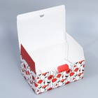 Коробка подарочная сборная, упаковка, «С праздником весны», 8 марта, 22×15×10 см - фото 57968235