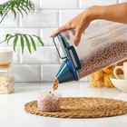 Контейнер для хранения сыпучих с дозатором, 2 кг, 17×10.5×29 см, пластик, прозрачный - Фото 2