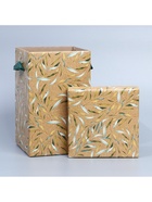 Коробка складная «Веточки», 14×23 см - фото 21910702