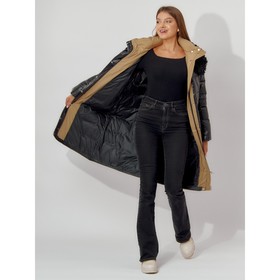 

Пальто утеплённое женское, цвет чёрный, размер 48