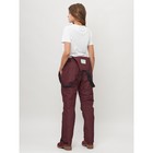 Полукомбинезон горнолыжный женский, цвет бордовый, размер 52 - Фото 9