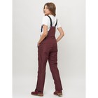 Полукомбинезон горнолыжный женский, цвет бордовый, размер 54 - Фото 11