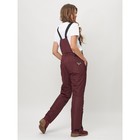 Полукомбинезон горнолыжный женский, цвет бордовый, размер 54 - Фото 12