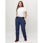 Полукомбинезон горнолыжный женский, цвет тёмно-синий, размер 50 - Фото 4