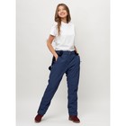 Полукомбинезон горнолыжный женский, цвет тёмно-синий, размер 58 - Фото 5