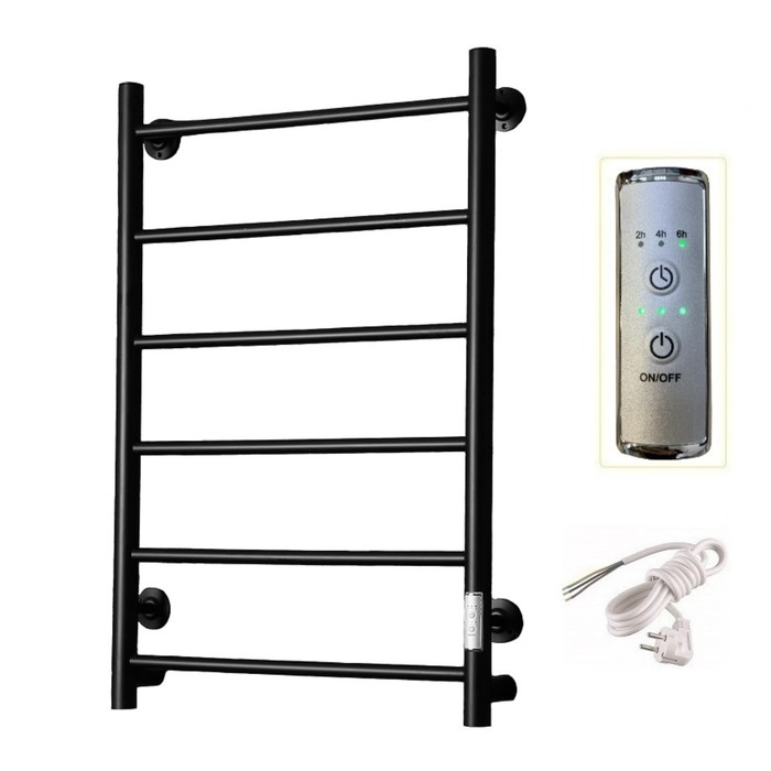 Полотенцесушитель электрический «Тругор» Аспект Пэк сп 1, 800×500 мм, ВГП, (черный - Фото 1