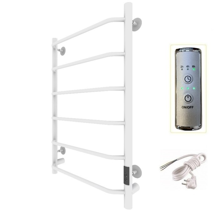 Полотенцесушитель электрический «Тругор» Пэк сп 6, 800 х 500 мм, ВГП, белый - Фото 1
