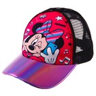 Кепка детская для девочки с сеткой, размер 52-56 «Минни Маус» - фото 47640160