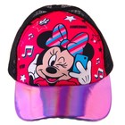 Кепка детская для девочки с сеткой, размер 52-56 «Минни Маус» - фото 47640161