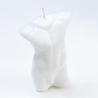 Свеча фигурная "Мужской торс", 10 см, белый - фото 6753067