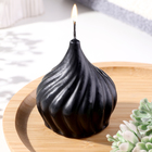 Свеча фигурная "Луковичка", 8 см, черная - фото 9175506