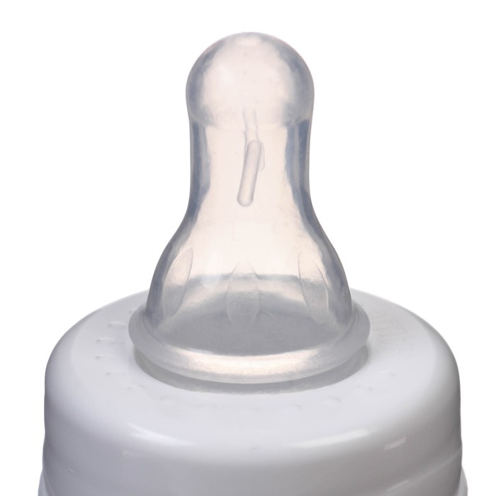 Бутылочка для кормления, классическое горло, 250 мл., от 3 мес., цилиндр, цвет белый - фото 1897316362