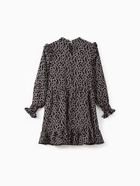 Платье мини женское с рюшами MIST, размер 44, чёрное - Фото 9