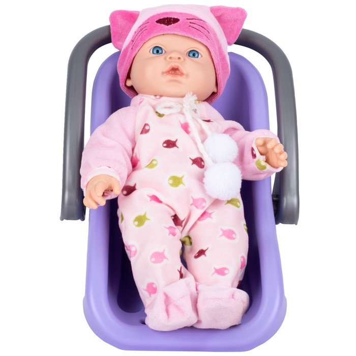 Кукла «Малыш» с переноской, 30 см 58598