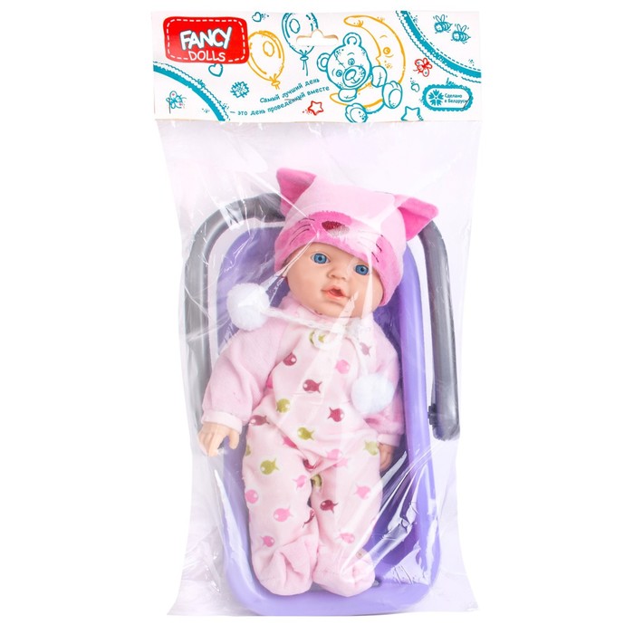 Кукла «Малыш» с переноской, 30 см 58598