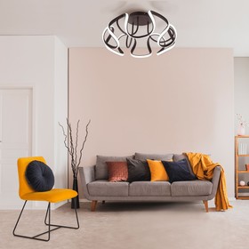 

Потолочный светильник с пультом Alstroemeria, SMD, светодиодная лента, 56x56x29 см