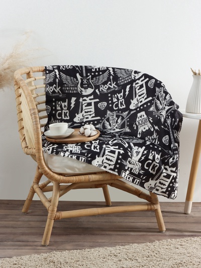 Плед флисовый «Этель» Rock, 75×100 см, флис 160 г/м²