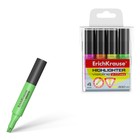 Набор маркеров текстовыделителей ErichKrause Visioline V-17 Mini, 4 штуки, 0.6-4.5 мм, чернила на водной основе, жёлтый, зелёный, розовый, оранжевый - Фото 1