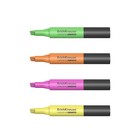 Набор маркеров текстовыделителей ErichKrause Visioline V-17 Mini, 4 штуки, 0.6-4.5 мм, чернила на водной основе, жёлтый, зелёный, розовый, оранжевый - Фото 2
