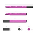 Маркер текстовыделитель ErichKrause Visioline V-17, 0.6-4.5 мм, чернила на водной основе, розовый - Фото 2